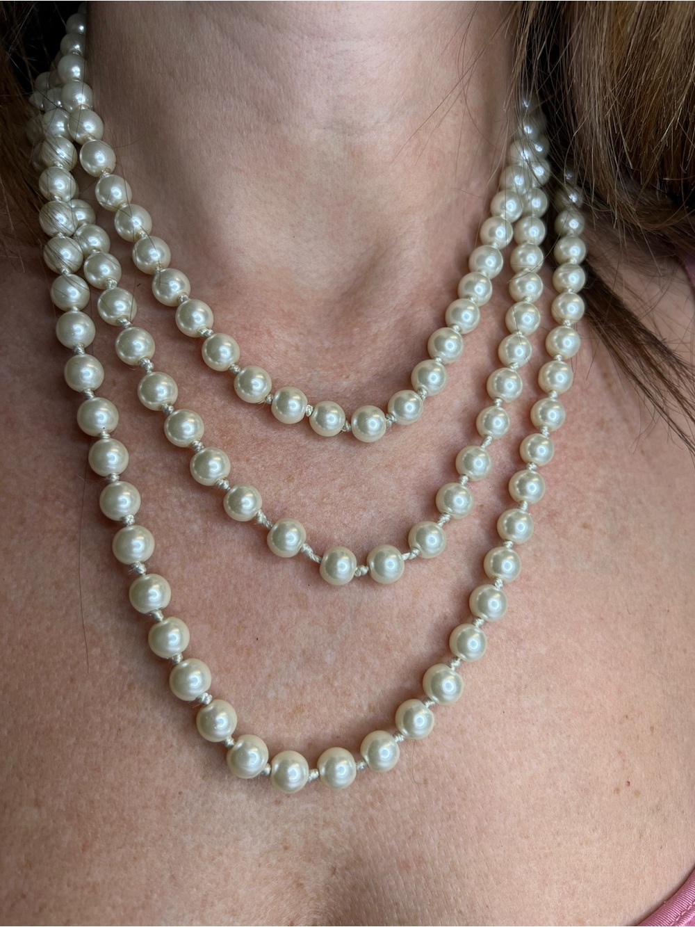 Classic Ivory Pearl Necklace - Women's Jewelry